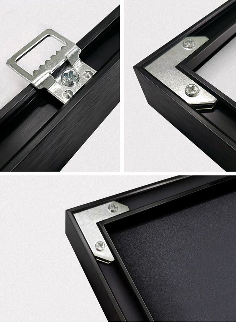 Merry Moments فن الجدران المعماري الحديث بأسلوب مينيماليست للطباعة على قماش فني للصور من أجل ديكور المنزل والمكتب وغرفة المعيشة وفندق البوتيك بإطار أسود 60x90 سم - Image 3